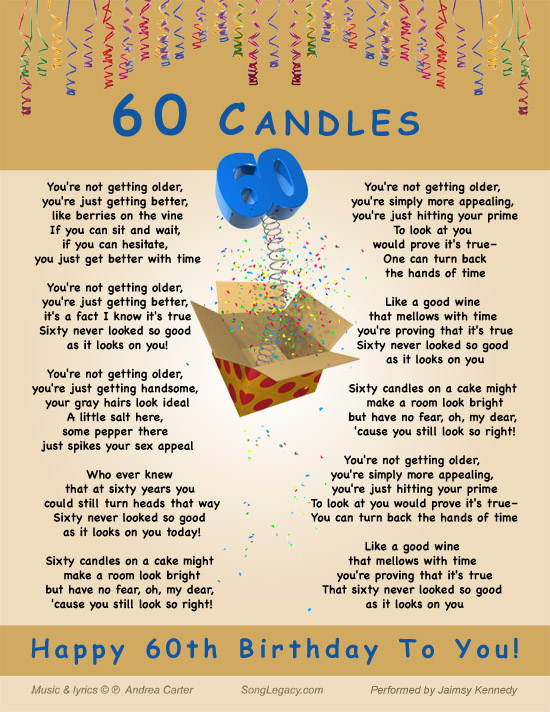 What To Say In Someone S 60th Birthday Card